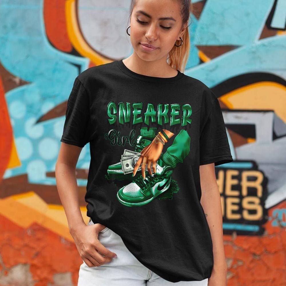 SNEAKER Girl Money Drip Sneaker Shirt Match Retro Pine Green 4s, Jordan 4 Pine Green MKO T-Shirt SNEAKER Girl Money Drip Sneaker Shirt Match Retro Pine Green 4s, Jordan 4 Pine Green MKO T-Shirt