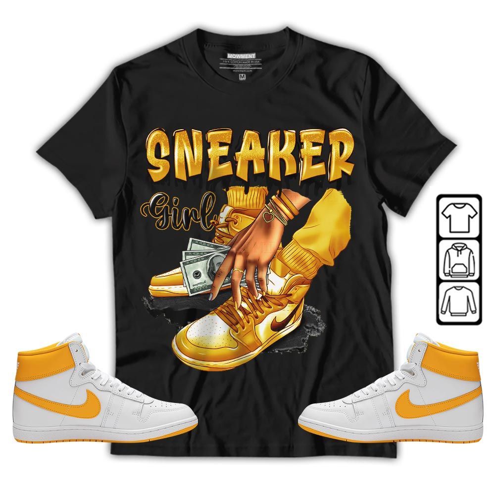 SNEAKER Girl Money Drip Sneaker Shirt Match Ship SP University Gold, Ship SP University Gold MKO T-Shirt