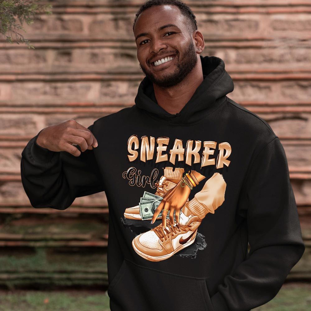SNEAKER Girl Money Drip Sneaker Shirt Match Sunset Haze 1s, Jordan 1 Low Sunset Haze MKO T-Shirt SNEAKER Girl Money Drip Sneaker Shirt Match Sunset Haze 1s, Jordan 1 Low Sunset Haze MKO T-Shirt