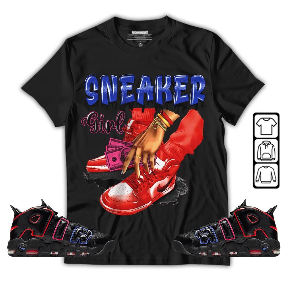 SNEAKER Girl Money Drip Sneaker Shirt Match Uptempo 96 Electric, Air More Uptempo Electric MKO Hoodie