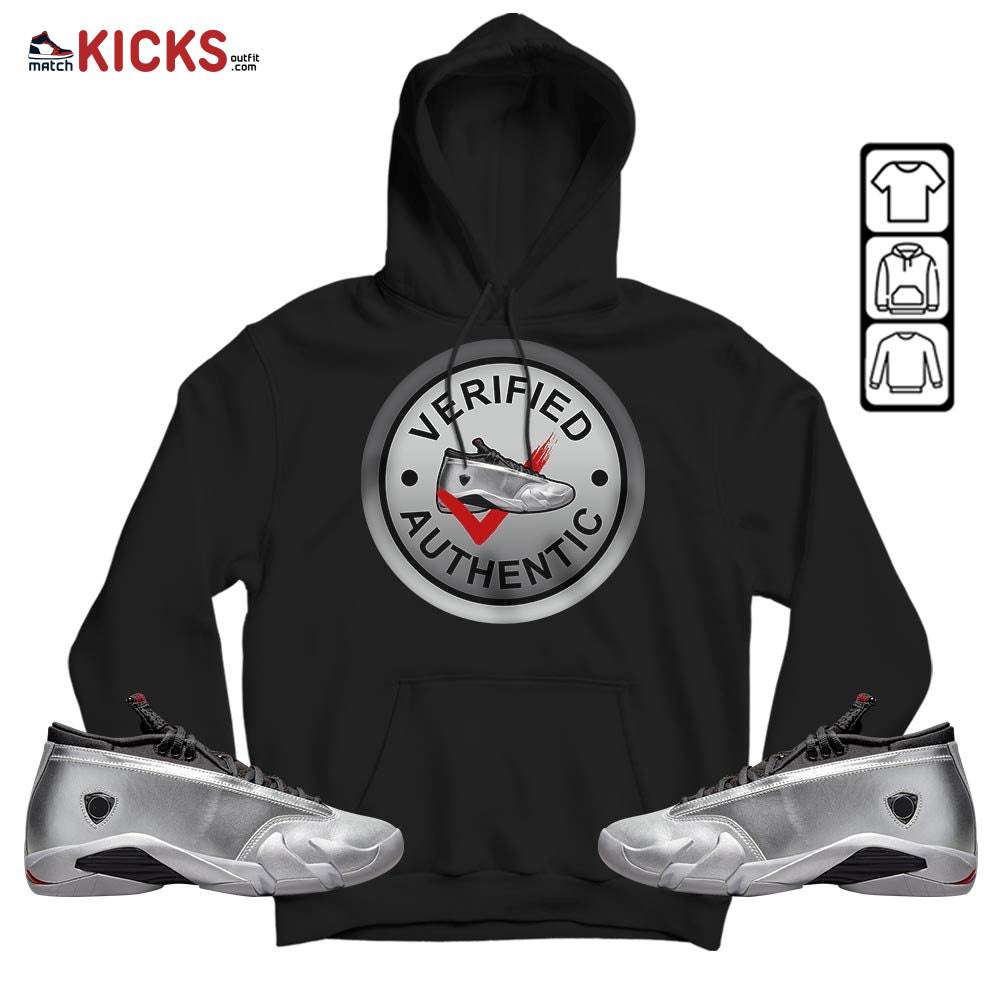 Sneaker Shirt Match 14 Low Metallic Silver, Jordan 14 Metallic Silver MKO Hoodie Sneaker Shirt Match 14 Low Metallic Silver, Jordan 14 Metallic Silver MKO Hoodie