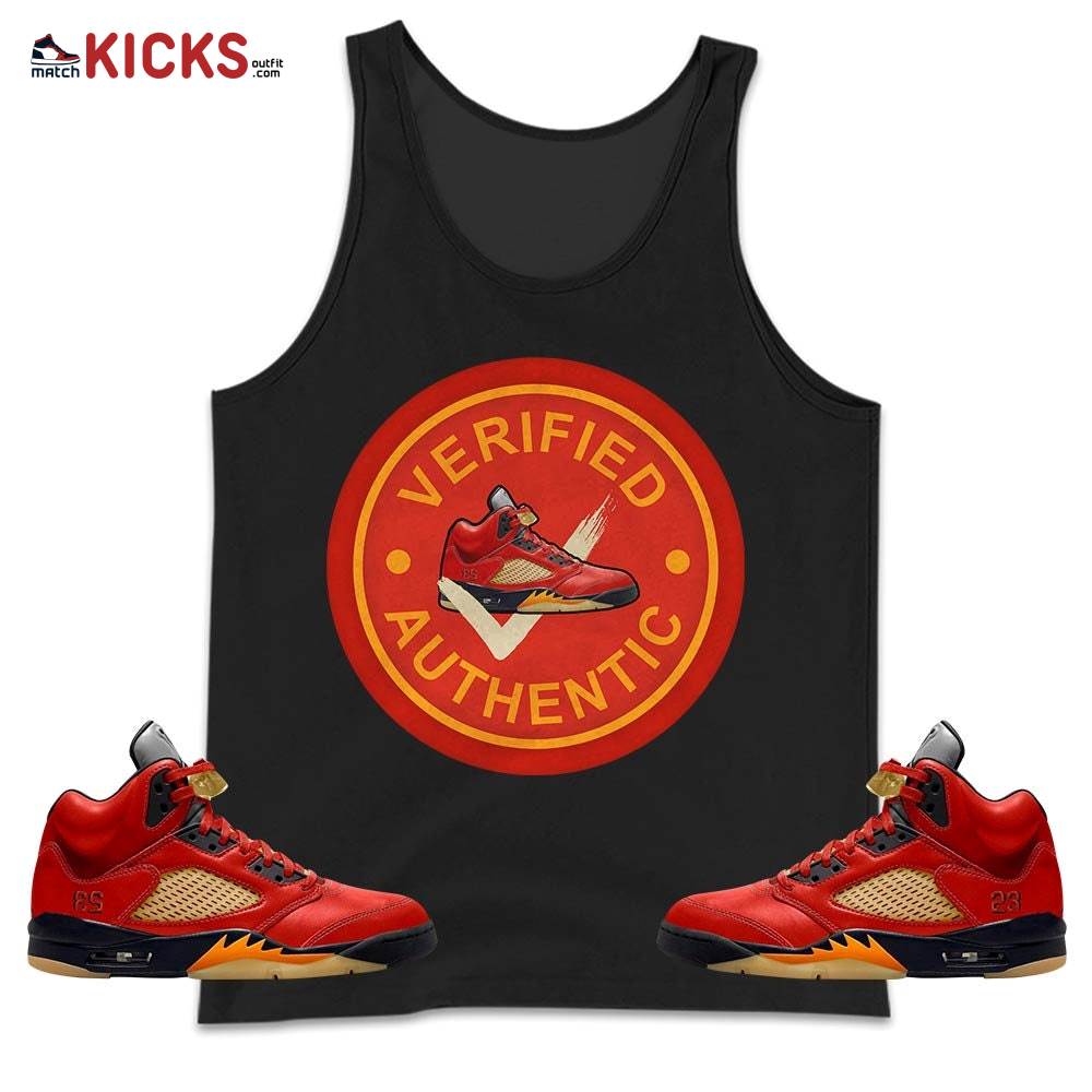 Sneaker Shirt Match 5 Dunk On Mars, Jordan 5 Mars For Her MKO Tank Top