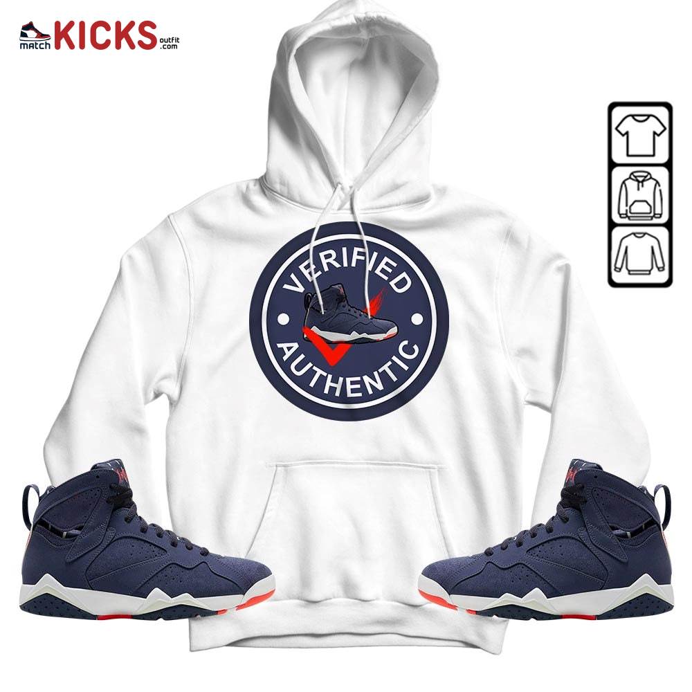 Sneaker Shirt Match 7 Neutral Indigo, Jordan 7 Quai 54 MKO Hoodie Sneaker Shirt Match 7 Neutral Indigo, Jordan 7 Quai 54 MKO Hoodie