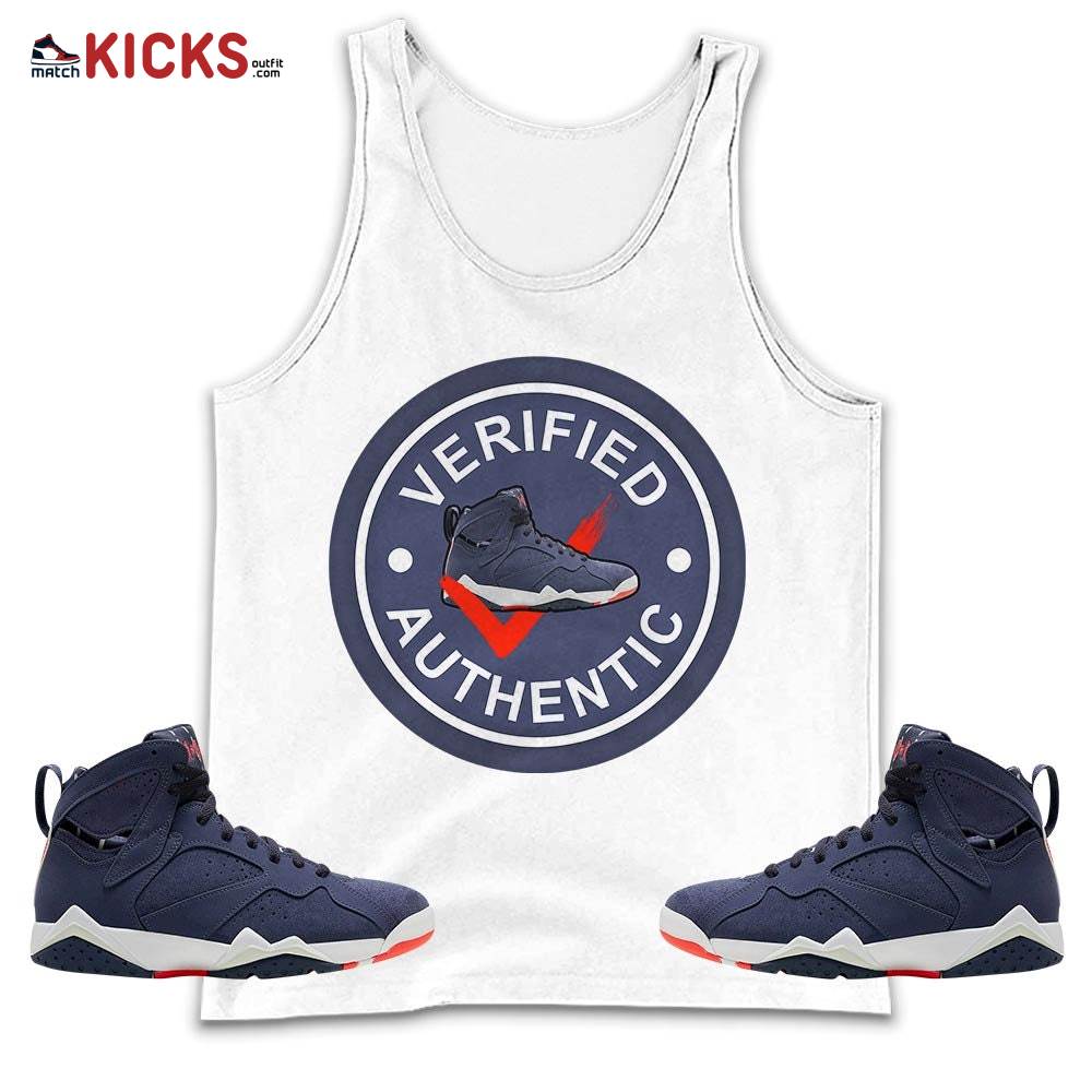 Sneaker Shirt Match 7 Neutral Indigo, Jordan 7 Quai 54 MKO Tank Top
