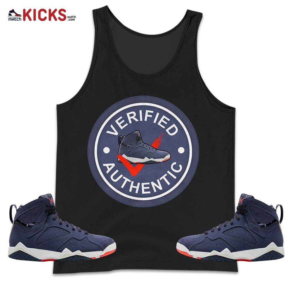 Sneaker Shirt Match 7 Neutral Indigo, Jordan 7 Quai 54 MKO Tank Top