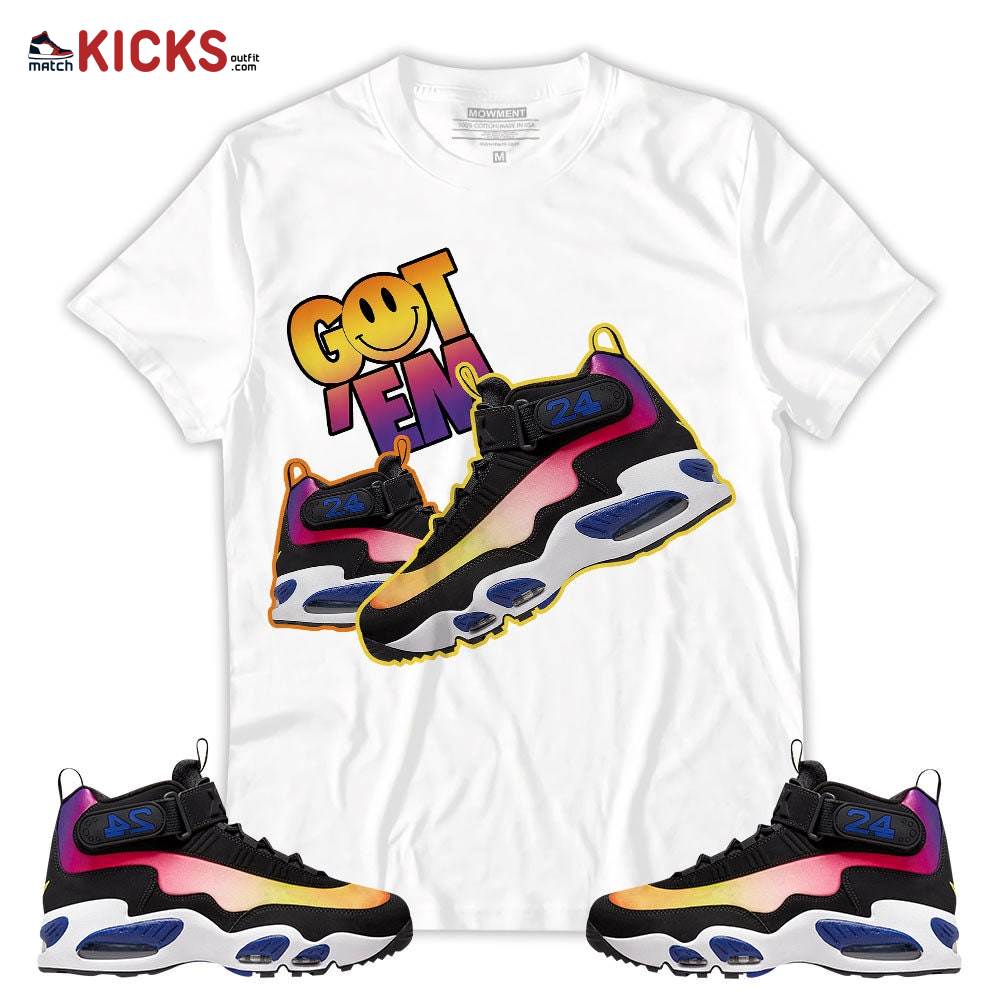 Sneaker Shirt Match Air Griffey Max 1 Los Angeles – Got Em Shoes Smile – Max 1 Los Angeles MKO T-Shirt