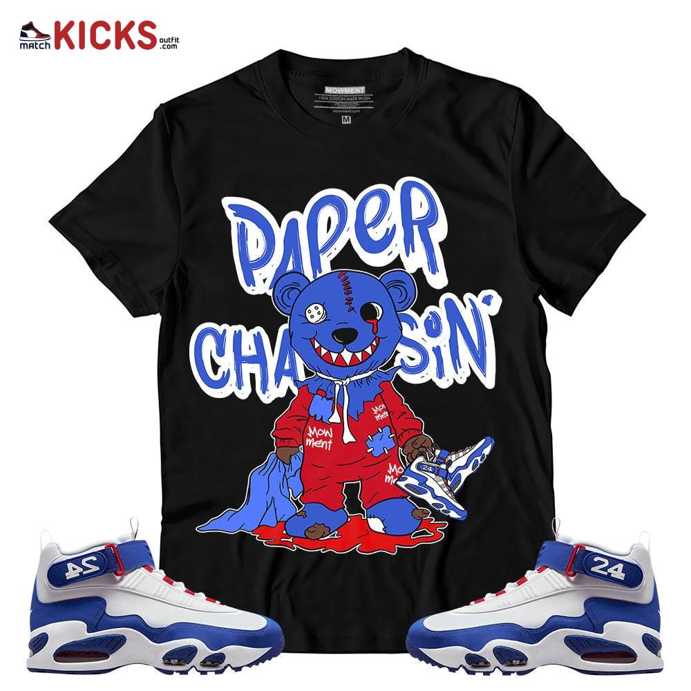Sneaker Shirt Match Air Griffey Max 1 USA Red White Blue – Bear Paper Chasin’ – Griffey Max 1 USA MKO T-Shirt