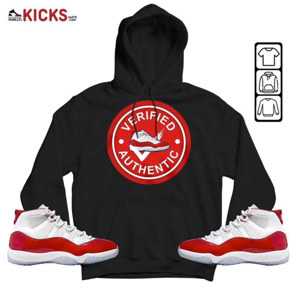Sneaker Shirt Match Cherry 11s, Jordan 11 Retro Cherry MKO Hoodie Sneaker Shirt Match Cherry 11s, Jordan 11 Retro Cherry MKO Hoodie