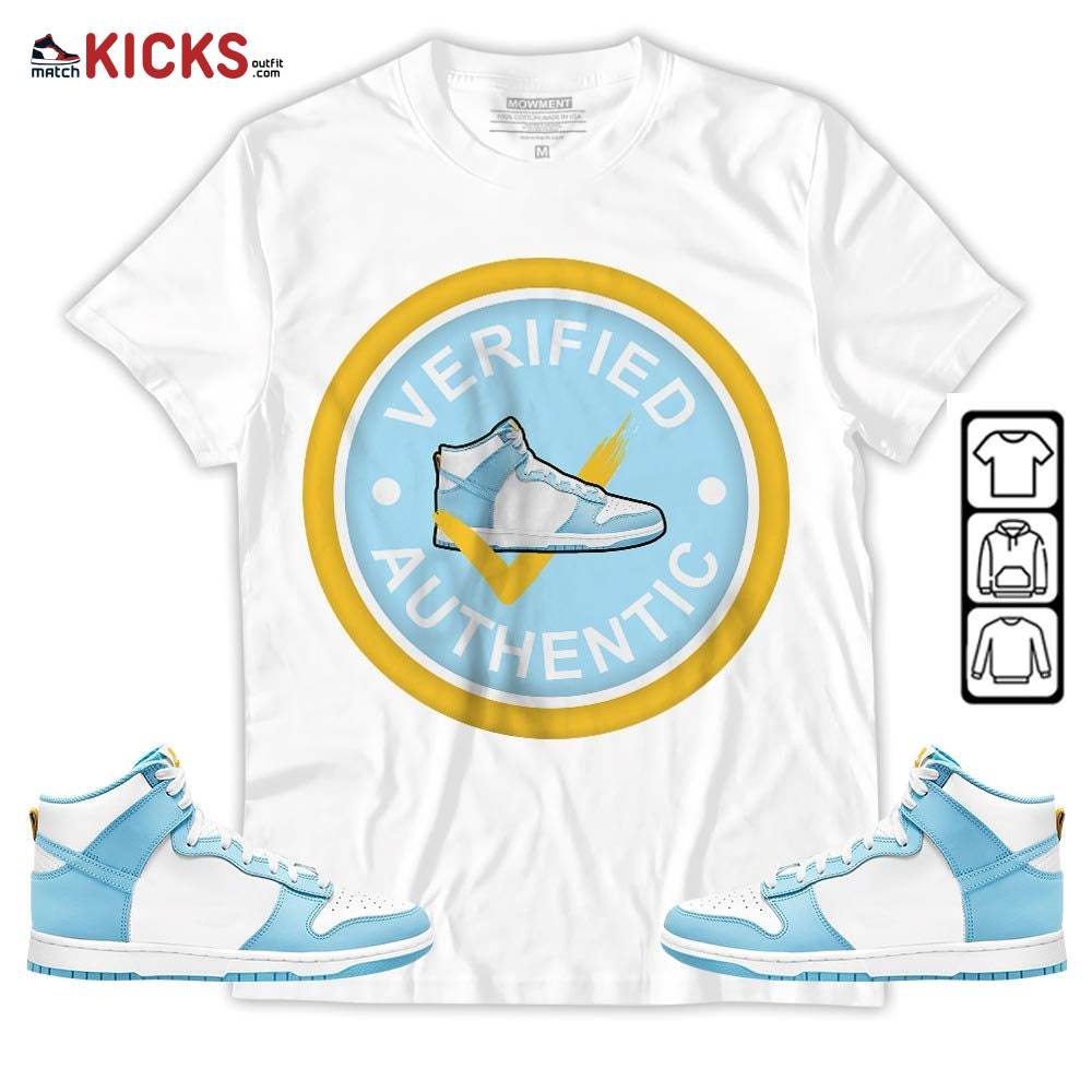 Sneaker Shirt Match Dunk High Blue Chill, Dunk High Homer Simpson MKO T-Shirt Sneaker Shirt Match Dunk High Blue Chill, Dunk High Homer Simpson MKO T-Shirt