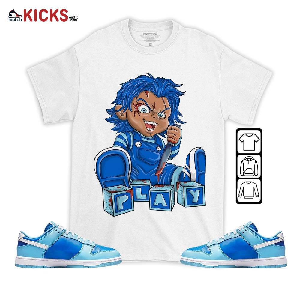 Sneaker Shirt Match Dunk Low Argon – Chucky Play Horror – Dunk Low Argon 2022 MKO T-Shirt