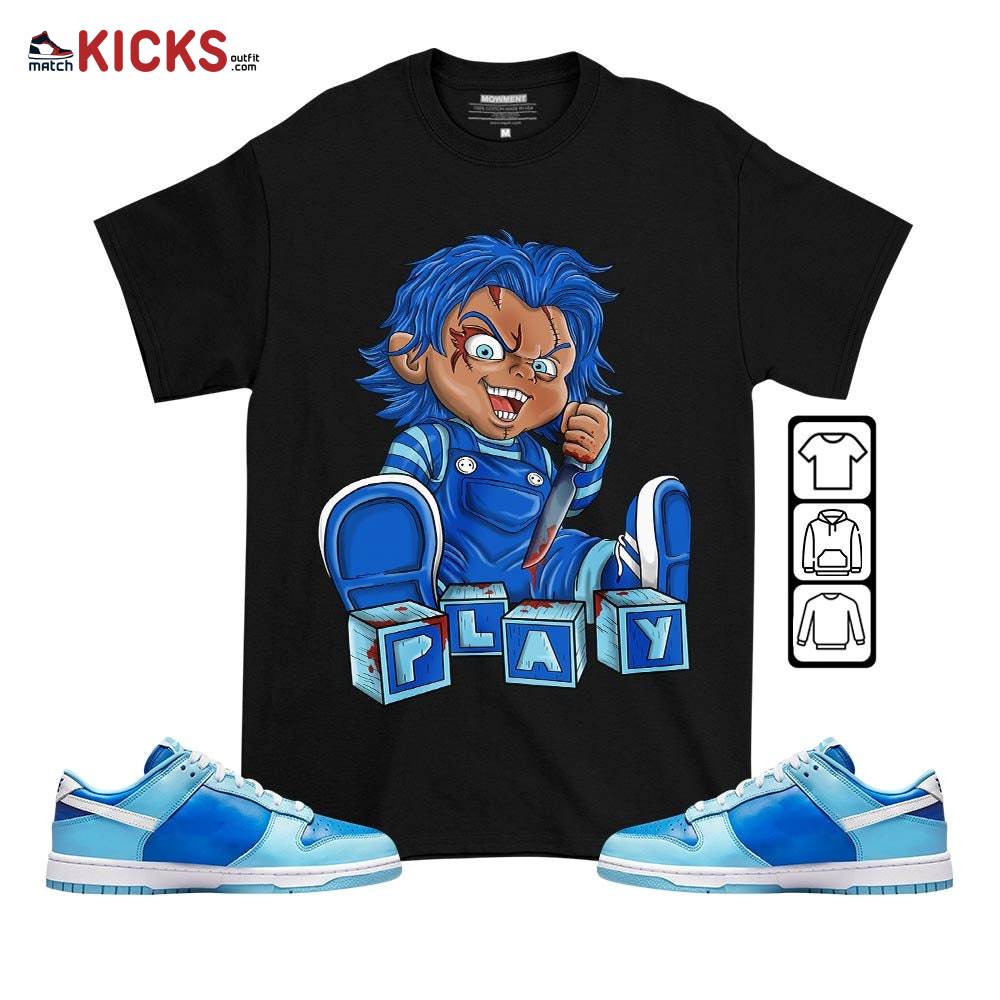 Sneaker Shirt Match Dunk Low Argon – Chucky Play Horror – Dunk Low Argon 2022 MKO T-Shirt