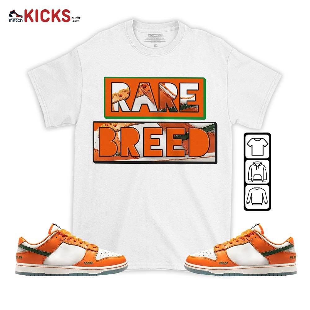 Sneaker Shirt Match Dunk Low Florida A and M University – Rare Breed – Florida A and M University MKO T-Shirt
