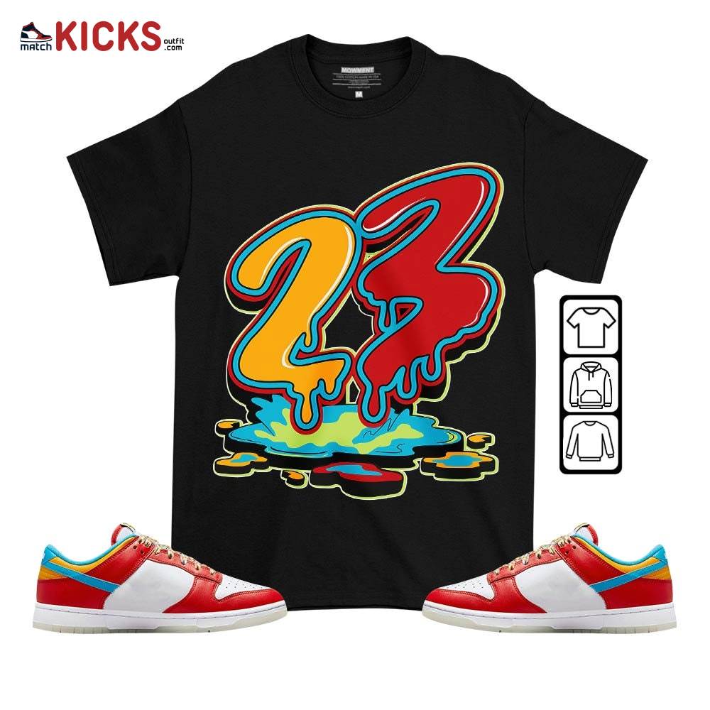 Sneaker Shirt Match Dunk Low Fruity Pebbles – 23 Drip – Fruity Pebbles Shoes MKO T-Shirt