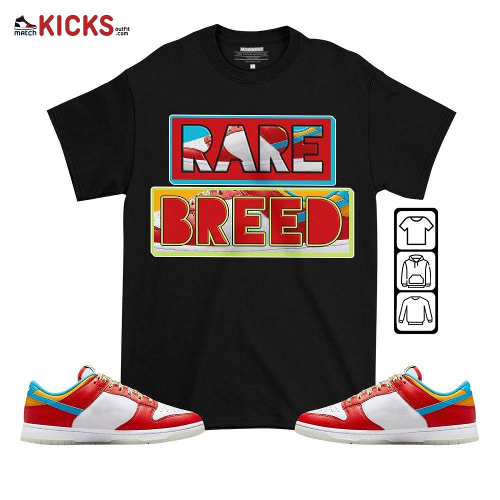 Sneaker Shirt Match Dunk Low Fruity Pebbles – Rare Breed – Fruity Pebbles Shoes MKO T-Shirt