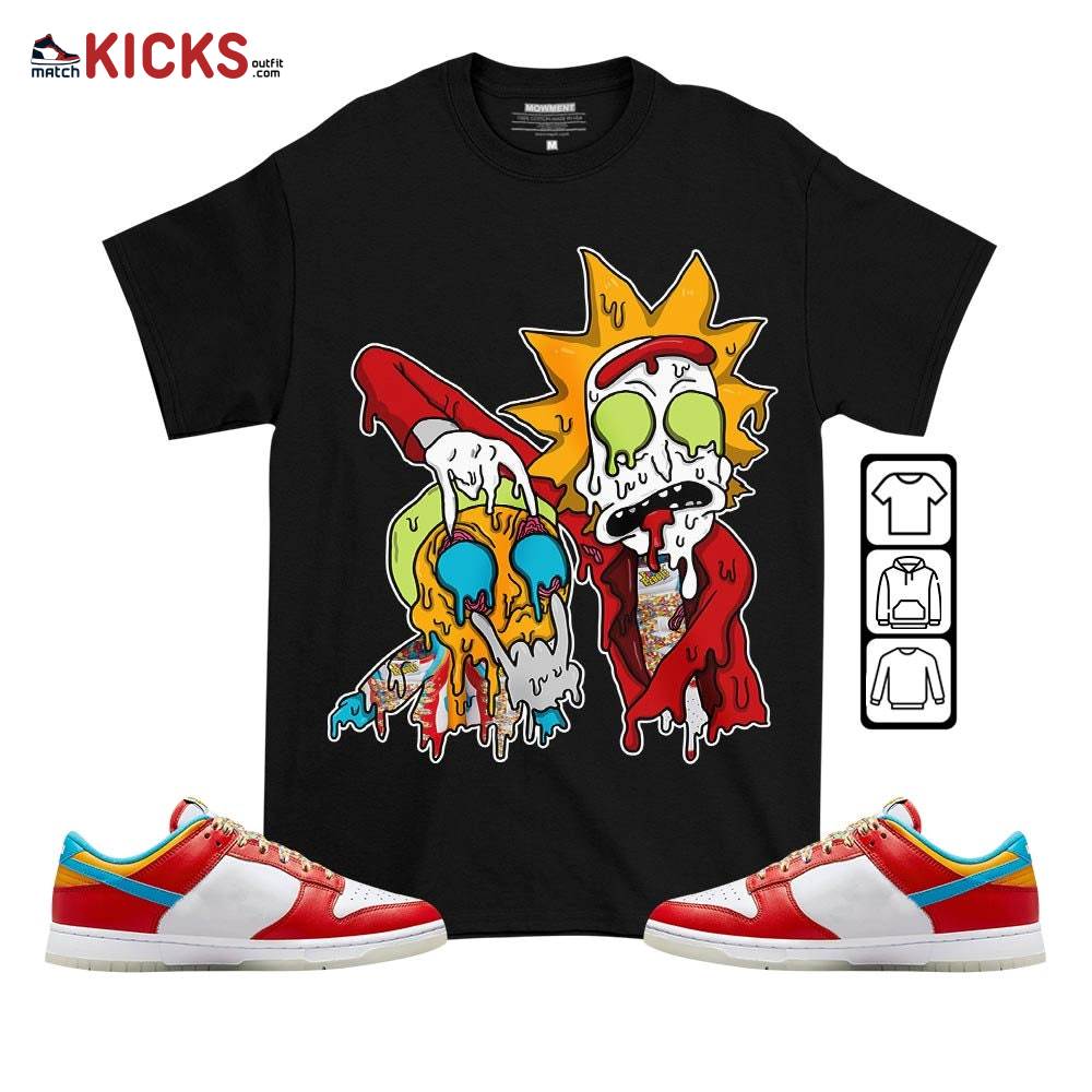 Sneaker Shirt Match Dunk Low Fruity Pebbles – Rick And Drip – Fruity Pebbles Shoes MKO T-Shirt