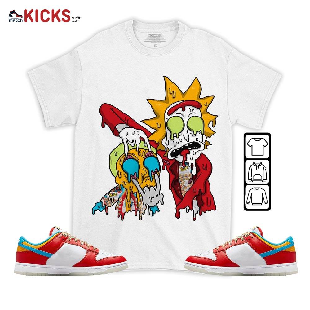 Sneaker Shirt Match Dunk Low Fruity Pebbles – Rick And Drip – Fruity Pebbles Shoes MKO T-Shirt Sneaker Shirt Match Dunk Low Fruity Pebbles – Rick And Drip – Fruity Pebbles Shoes MKO T-Shirt