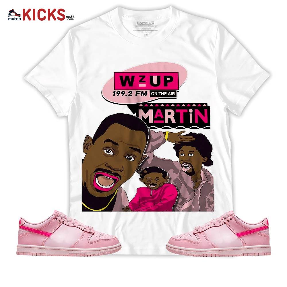 Sneaker Shirt Match Dunk Low Triple Pink – Martin Tv 90s Melanin Got Em – Low Triple Pink MKO T-Shirt