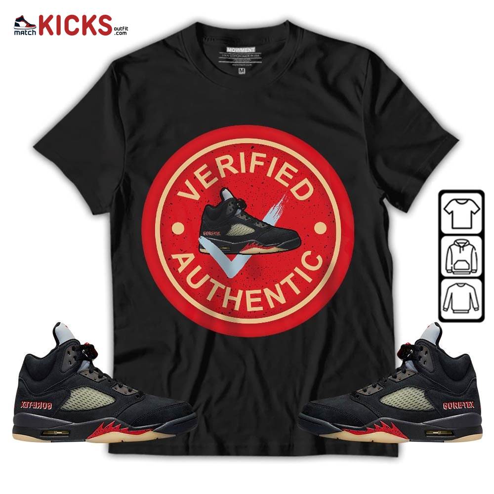 Sneaker Shirt Match Gore-Tex 5s, Jordan 5 GORE-TEX Off Noir MKO T-Shirt Sneaker Shirt Match Gore-Tex 5s, Jordan 5 GORE-TEX Off Noir MKO T-Shirt