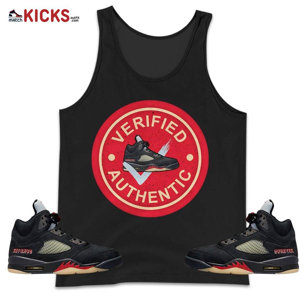 Sneaker Shirt Match Gore-Tex 5s, Jordan 5 GORE-TEX Off Noir MKO Tank Top