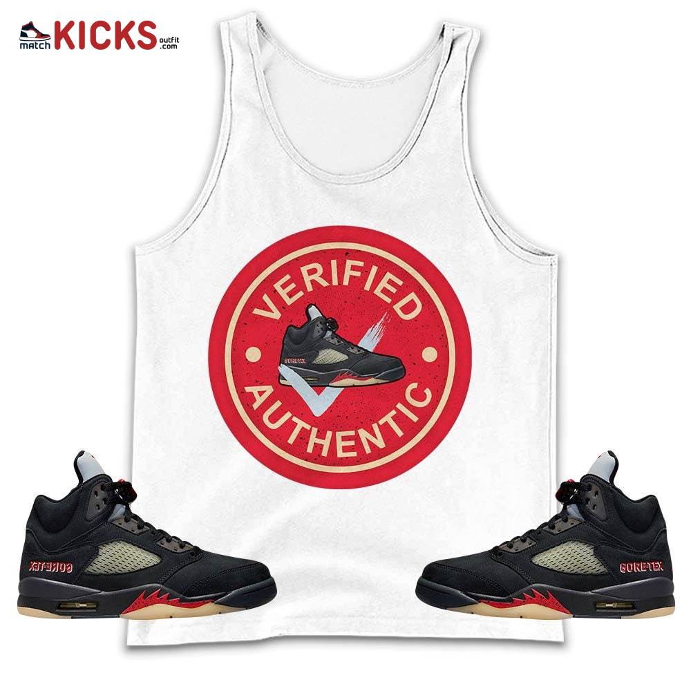 Sneaker Shirt Match Gore-Tex 5s, Jordan 5 GORE-TEX Off Noir MKO Tank Top
