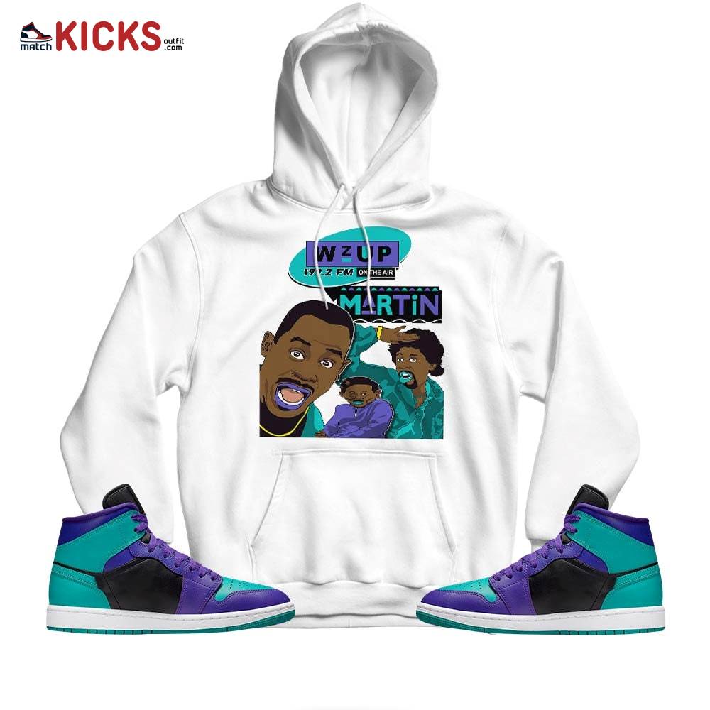Sneaker Shirt Match Jordan 1 Mid Black Grape – Martin Tv 90s Melanin Got Em – Black Grape 1s MKO Hoodie Sneaker Shirt Match Jordan 1 Mid Black Grape – Martin Tv 90s Melanin Got Em – Black Grape 1s MKO Hoodie
