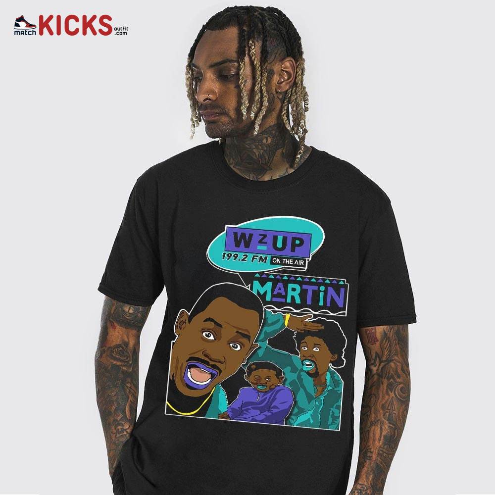 Sneaker Shirt Match Jordan 1 Mid Black Grape – Martin Tv 90s Melanin Got Em – Black Grape 1s MKO T-Shirt Sneaker Shirt Match Jordan 1 Mid Black Grape – Martin Tv 90s Melanin Got Em – Black Grape 1s MKO T-Shirt