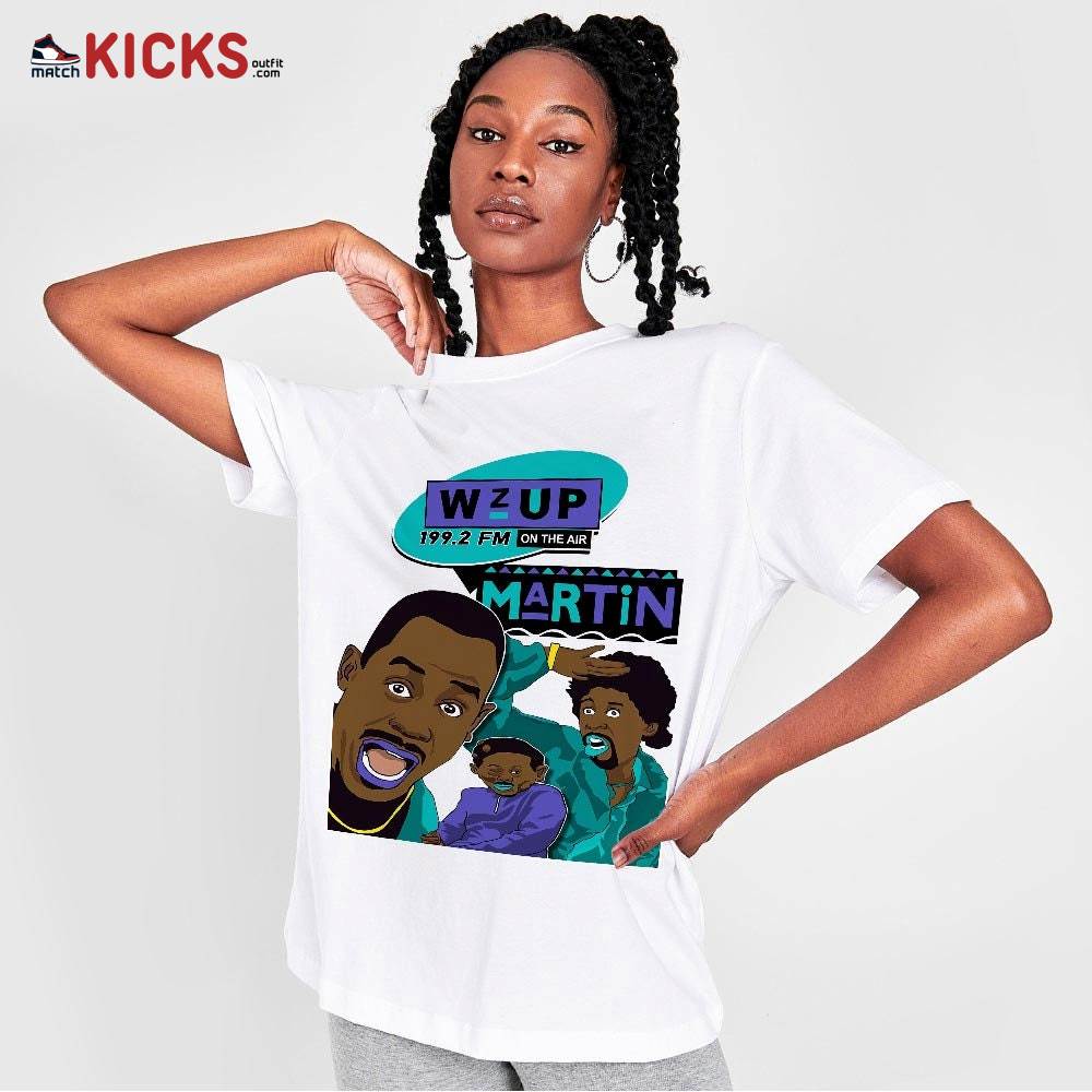 Sneaker Shirt Match Jordan 1 Mid Black Grape – Martin Tv 90s Melanin Got Em – Black Grape 1s MKO T-Shirt Sneaker Shirt Match Jordan 1 Mid Black Grape – Martin Tv 90s Melanin Got Em – Black Grape 1s MKO T-Shirt