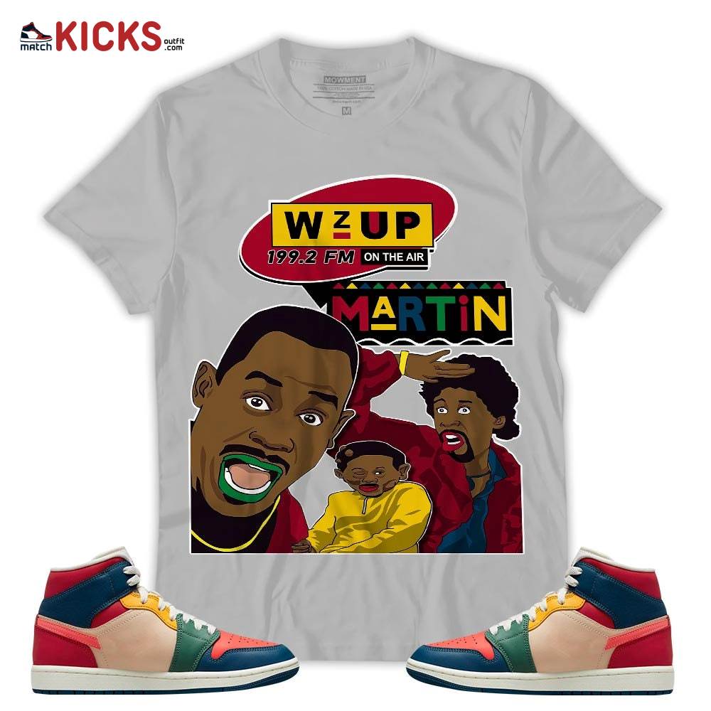 Sneaker Shirt Match Jordan 1 Mid Multi Color 2022 – Martin Tv 90s Melanin Got Em – Multi Color 2022 1s MKO T-Shirt Sneaker Shirt Match Jordan 1 Mid Multi Color 2022 – Martin Tv 90s Melanin Got Em – Multi Color 2022 1s MKO T-Shirt