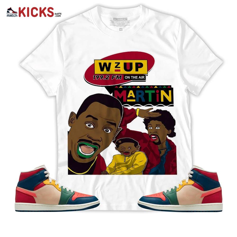 Sneaker Shirt Match Jordan 1 Mid Multi Color 2022 – Martin Tv 90s Melanin Got Em – Multi Color 2022 1s MKO T-Shirt Sneaker Shirt Match Jordan 1 Mid Multi Color 2022 – Martin Tv 90s Melanin Got Em – Multi Color 2022 1s MKO T-Shirt