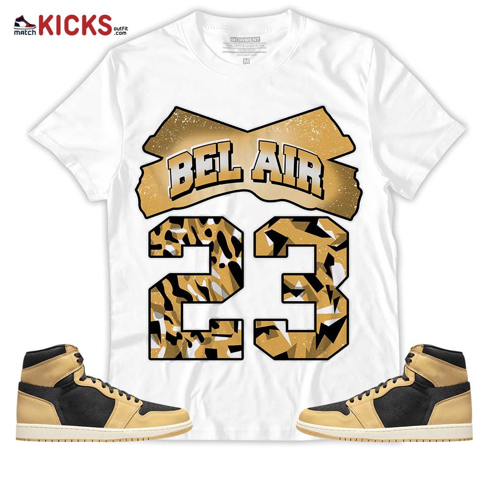 Sneaker Shirt Match Jordan 1 Retro High OG Heirloom – Fresh Bel Air Number 23 – OG Heirloom 1s MKO T-Shirt Sneaker Shirt Match Jordan 1 Retro High OG Heirloom – Fresh Bel Air Number 23 – OG Heirloom 1s MKO T-Shirt