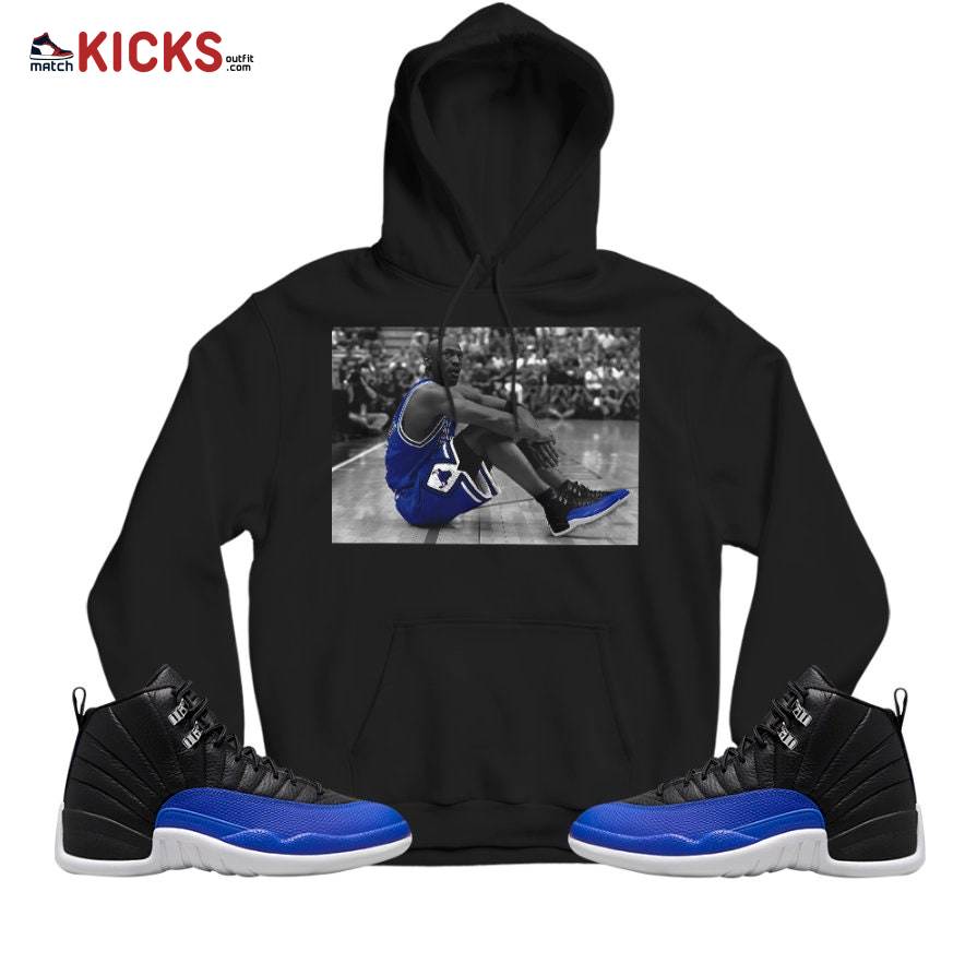 Sneaker Shirt Match Jordan 12 Hyper Royal – Basketball Shoes Goat Number 23 – Hyper Royal 12s MKO Hoodie