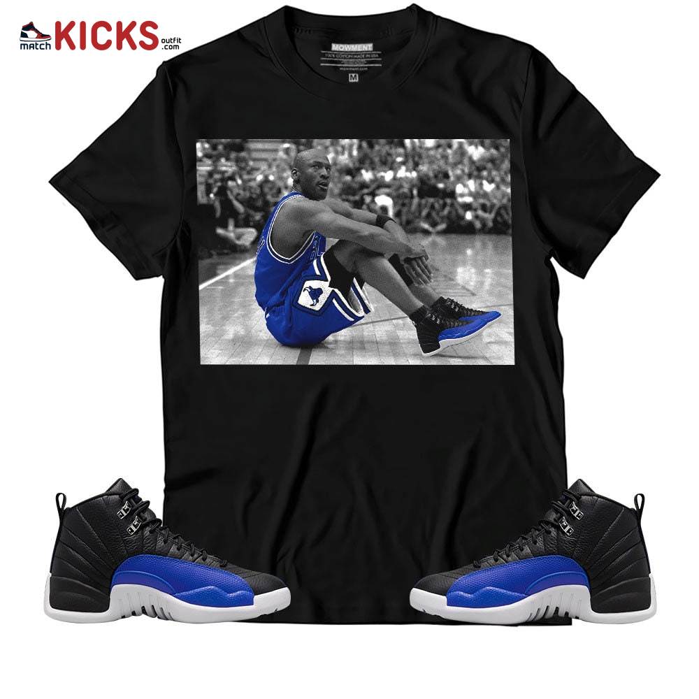 Sneaker Shirt Match Jordan 12 Hyper Royal – Basketball Shoes Goat Number 23 – Hyper Royal 12s MKO T-Shirt Sneaker Shirt Match Jordan 12 Hyper Royal – Basketball Shoes Goat Number 23 – Hyper Royal 12s MKO T-Shirt