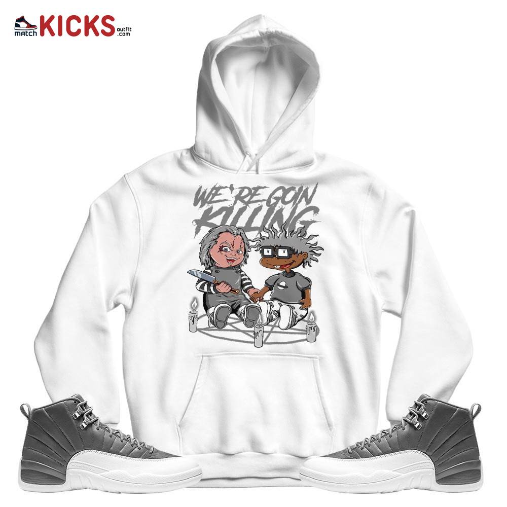 Sneaker Shirt Match Jordan 12 Retro Stealth – Chucky Chuckie Rugrats Halloween – Retro Stealth 12s MKO Hoodie