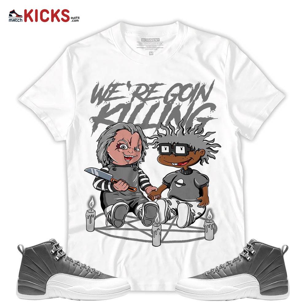 Sneaker Shirt Match Jordan 12 Retro Stealth – Chucky Chuckie Rugrats Halloween – Retro Stealth 12s MKO T-Shirt