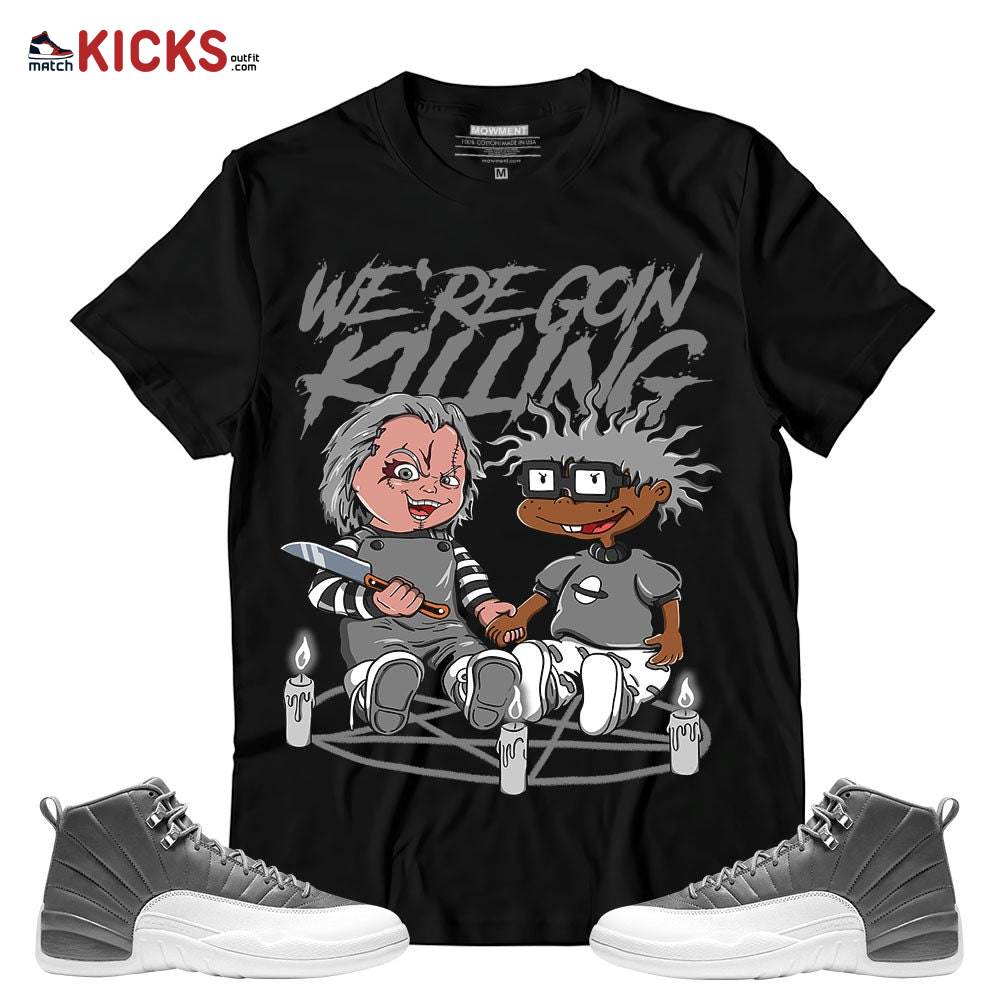 Sneaker Shirt Match Jordan 12 Retro Stealth – Chucky Chuckie Rugrats Halloween – Retro Stealth 12s MKO T-Shirt