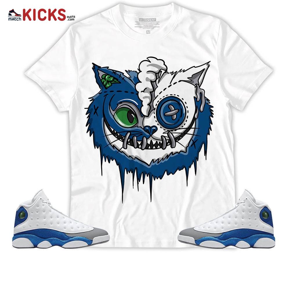 Sneaker Shirt Match Jordan 13 French Blue – Cat Evil – French Blue 13s MKO T-Shirt Sneaker Shirt Match Jordan 13 French Blue – Cat Evil – French Blue 13s MKO T-Shirt