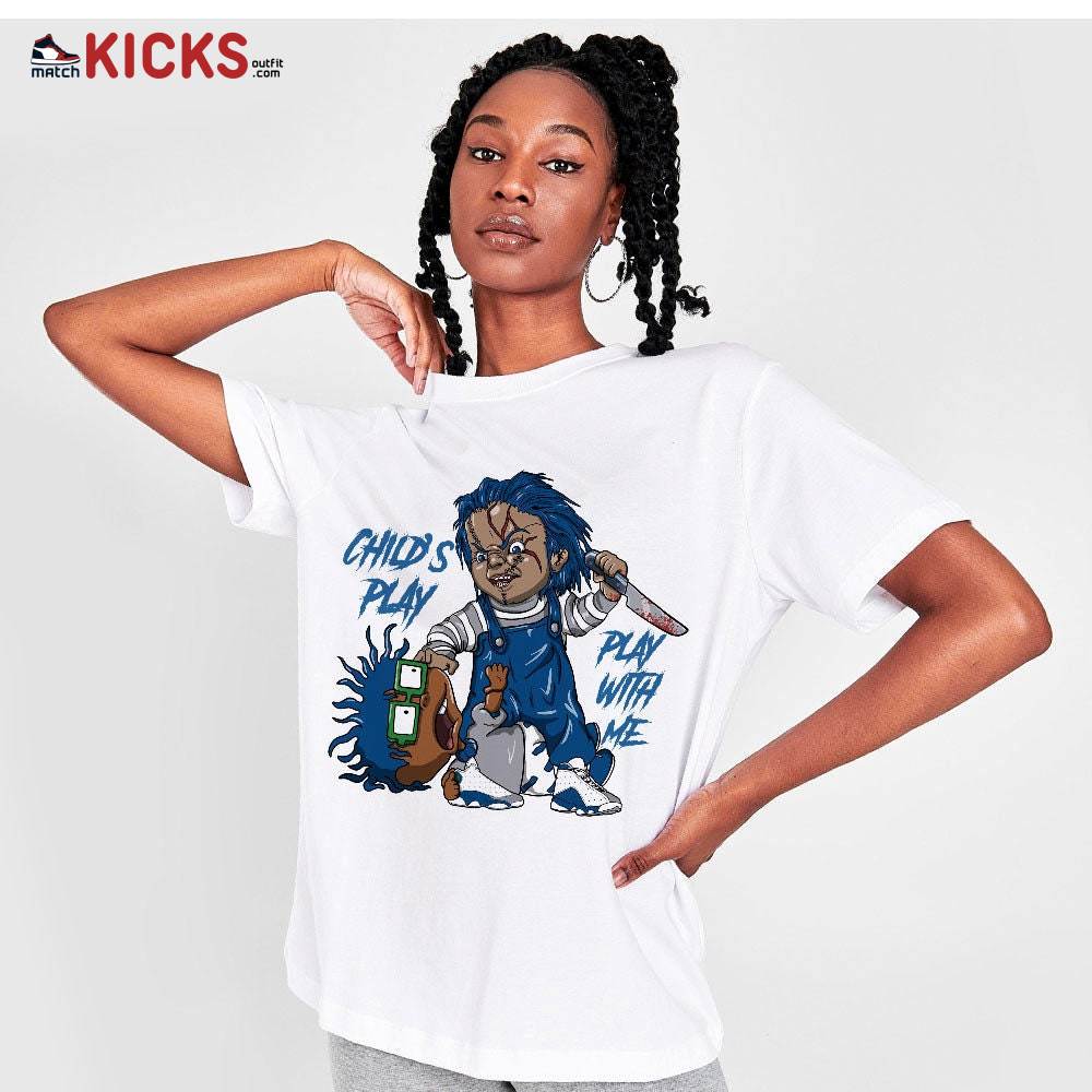 Sneaker Shirt Match Jordan 13 French Blue – Chucky Chuckie Child’s Play – French Blue 13s MKO T-Shirt Sneaker Shirt Match Jordan 13 French Blue – Chucky Chuckie Child’s Play – French Blue 13s MKO T-Shirt
