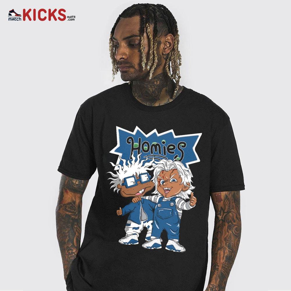 Sneaker Shirt Match Jordan 13 French Blue – Melanin Kids 90’s Rugrats Chucky Chuckie Homie – French Blue 13s MKO T-Shirt Sneaker Shirt Match Jordan 13 French Blue – Melanin Kids 90’s Rugrats Chucky Chuckie Homie – French Blue 13s MKO T-Shirt