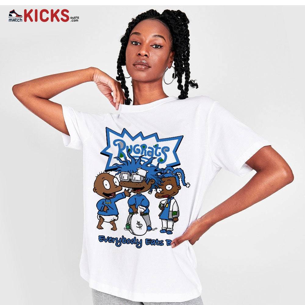 Sneaker Shirt Match Jordan 13 French Blue – Rugrats Everybody Eats B – French Blue 13s MKO T-Shirt Sneaker Shirt Match Jordan 13 French Blue – Rugrats Everybody Eats B – French Blue 13s MKO T-Shirt