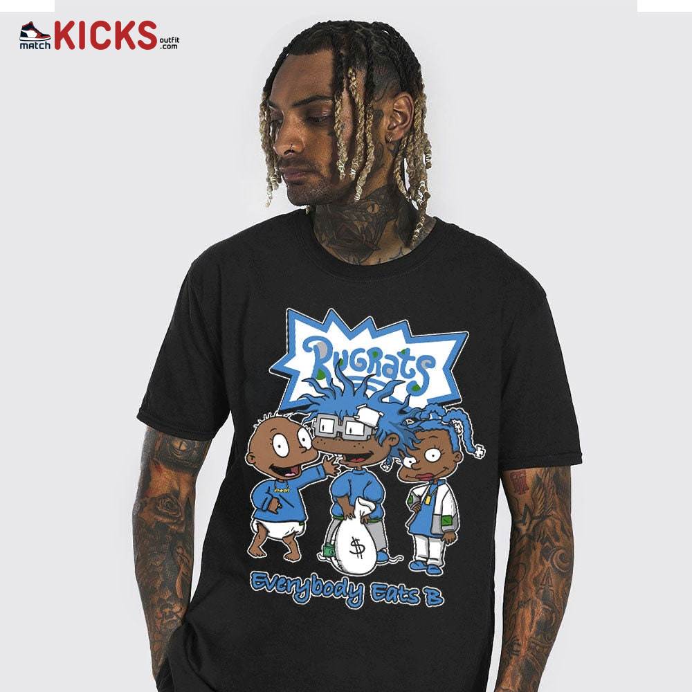 Sneaker Shirt Match Jordan 13 French Blue – Rugrats Everybody Eats B – French Blue 13s MKO T-Shirt Sneaker Shirt Match Jordan 13 French Blue – Rugrats Everybody Eats B – French Blue 13s MKO T-Shirt