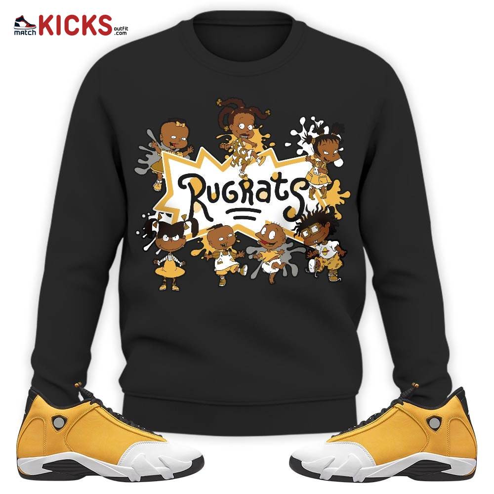 Sneaker Shirt Match Jordan 14 Retro Light Ginger – Funny Rugrats 90s Kids Melanin – Light Ginger 14s MKO Sweatshirt