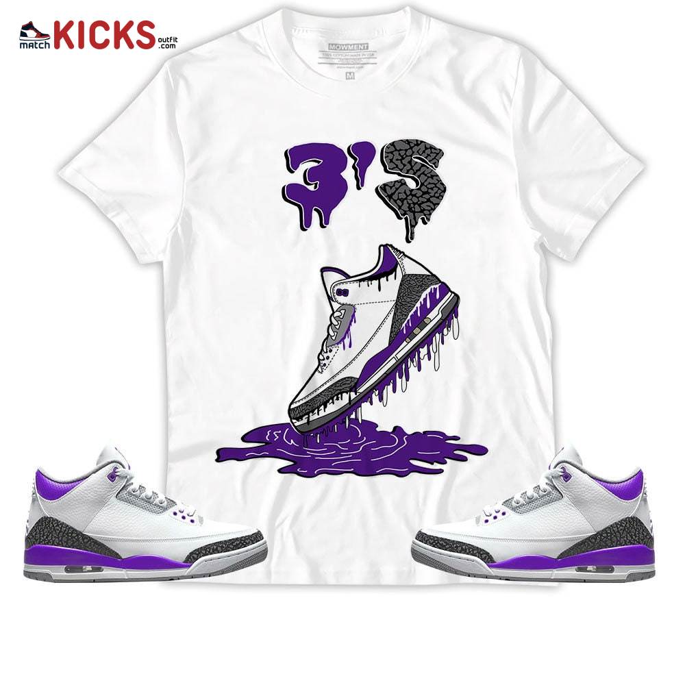 Sneaker Shirt Match Jordan 3 Retro Dark Iris – Drip A Shoe – Dark Iris 3s MKO T-Shirt Sneaker Shirt Match Jordan 3 Retro Dark Iris – Drip A Shoe – Dark Iris 3s MKO T-Shirt