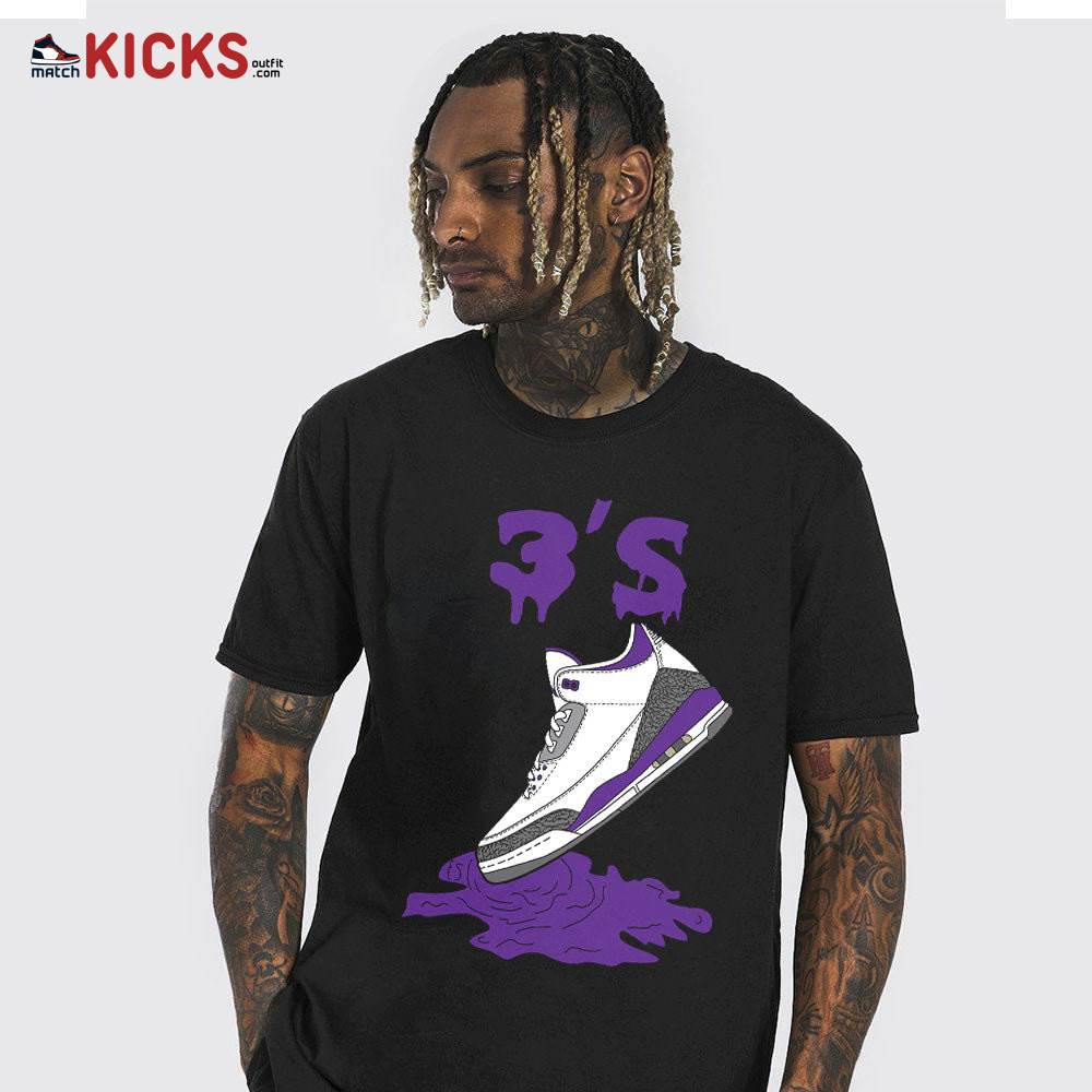 Sneaker Shirt Match Jordan 3 Retro Dark Iris – Shoes Dripping Loser Lover – Dark Iris 3s MKO T-Shirt Sneaker Shirt Match Jordan 3 Retro Dark Iris – Shoes Dripping Loser Lover – Dark Iris 3s MKO T-Shirt