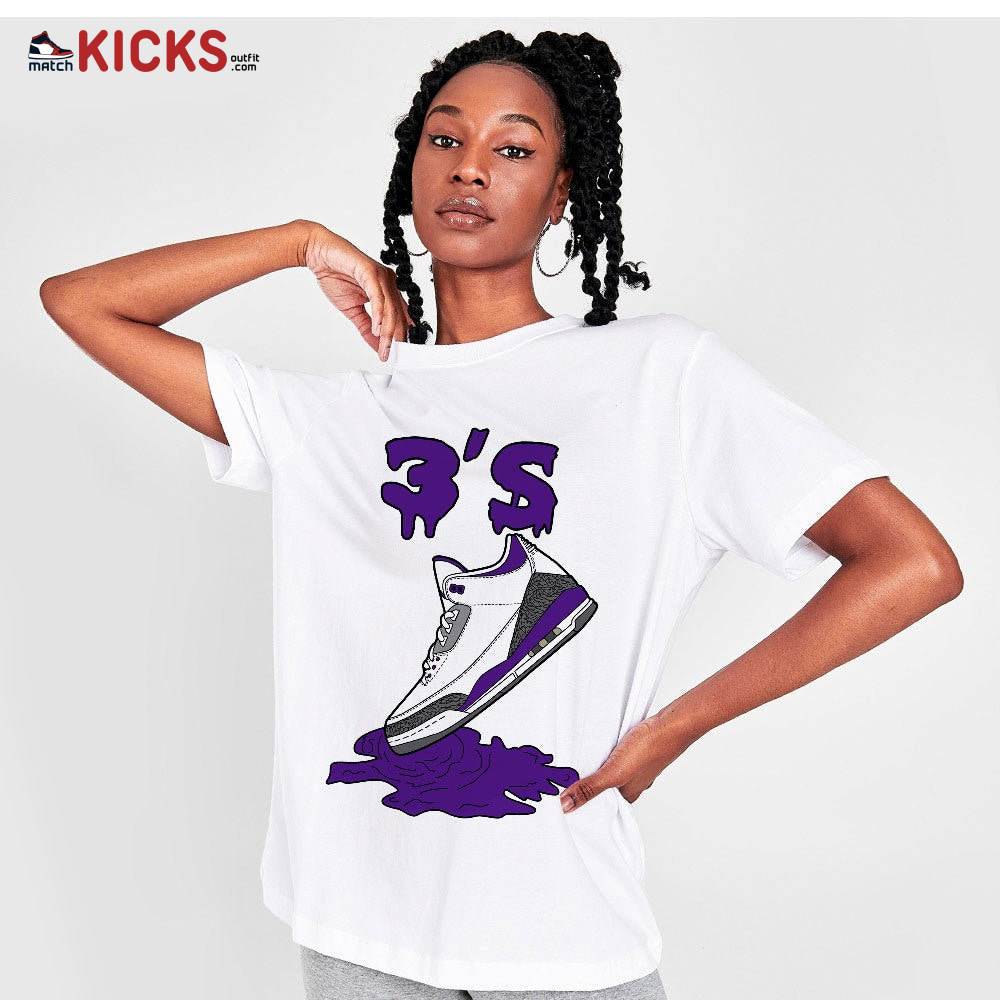 Sneaker Shirt Match Jordan 3 Retro Dark Iris – Shoes Dripping Loser Lover – Dark Iris 3s MKO T-Shirt Sneaker Shirt Match Jordan 3 Retro Dark Iris – Shoes Dripping Loser Lover – Dark Iris 3s MKO T-Shirt