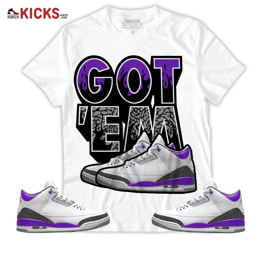 Sneaker Shirt Match Jordan 3 Retro Dark Iris – Shoes Got Em Drip – Dark Iris 3s MKO T-Shirt Sneaker Shirt Match Jordan 3 Retro Dark Iris – Shoes Got Em Drip – Dark Iris 3s MKO T-Shirt