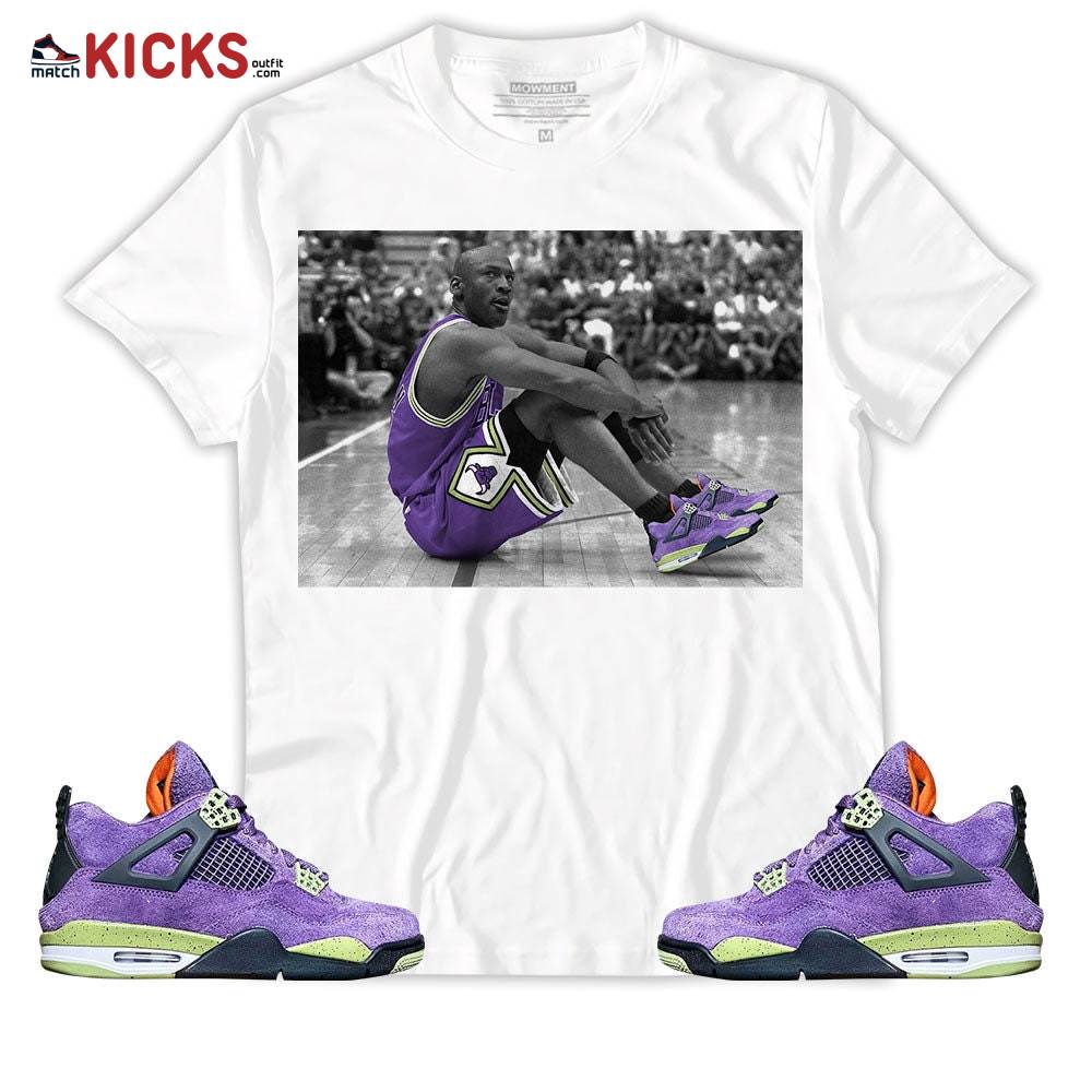 Sneaker Shirt Match Jordan 4 Canyon Purple – Basketball Shoes Goat Number 23 – Canyon Purple 4s MKO T-Shirt Sneaker Shirt Match Jordan 4 Canyon Purple – Basketball Shoes Goat Number 23 – Canyon Purple 4s MKO T-Shirt