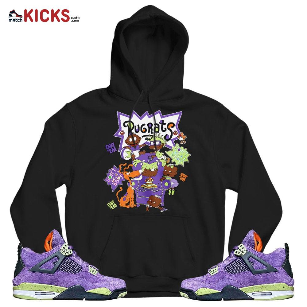 Sneaker Shirt Match Jordan 4 Canyon Purple – Melanin Rugrats Kids 90’s Got Em – Canyon Purple 4s MKO Hoodie
