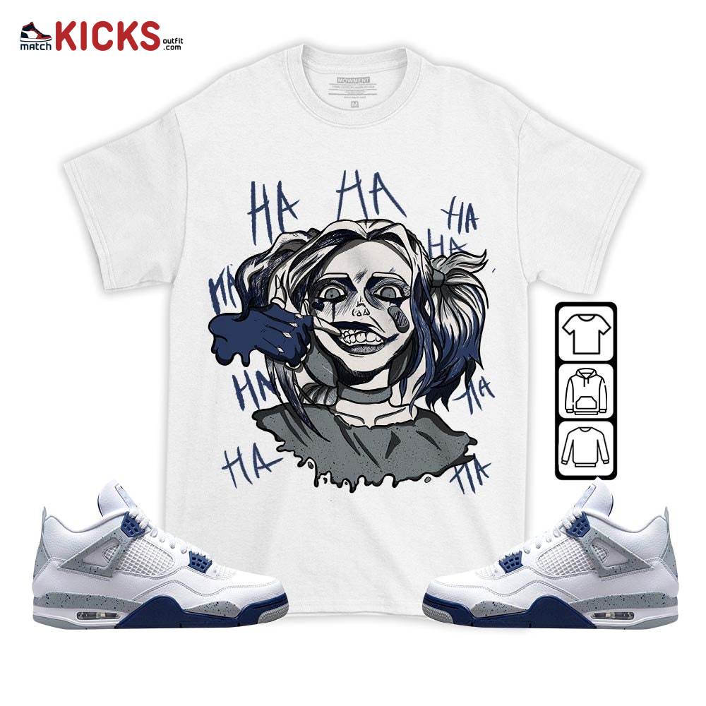 Sneaker Shirt Match Jordan 4 Retro Midnight Navy – Harley Quinn – Midnight Navy 4s MKO T-Shirt Sneaker Shirt Match Jordan 4 Retro Midnight Navy – Harley Quinn – Midnight Navy 4s MKO T-Shirt