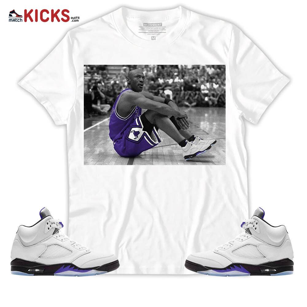Sneaker Shirt Match Jordan 5 Retro Concord – Basketball Shoes Goat Number 23 – Retro Concord 5s MKO T-Shirt Sneaker Shirt Match Jordan 5 Retro Concord – Basketball Shoes Goat Number 23 – Retro Concord 5s MKO T-Shirt