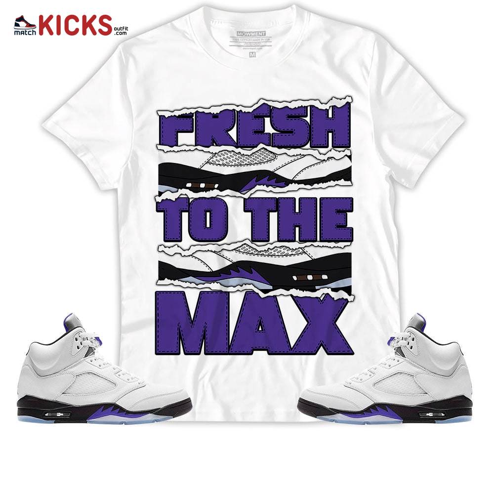 Sneaker Shirt Match Jordan 5 Retro Concord – Fresh To The Max – Retro Concord 5s MKO T-Shirt Sneaker Shirt Match Jordan 5 Retro Concord – Fresh To The Max – Retro Concord 5s MKO T-Shirt